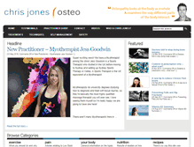 Tablet Screenshot of chrisjonesosteo.com.au